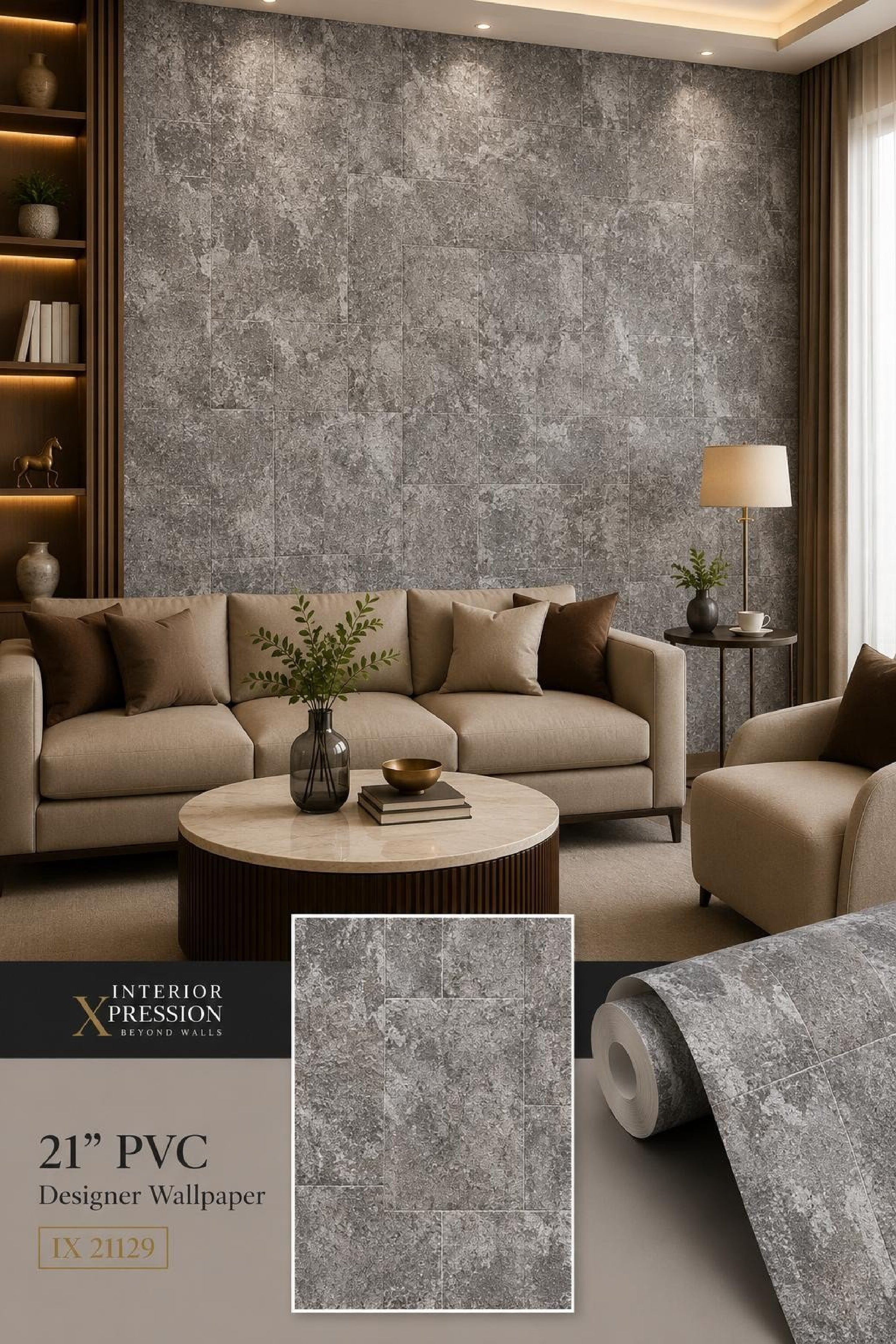 W16 3D Premium PVC Designer Wallpaper