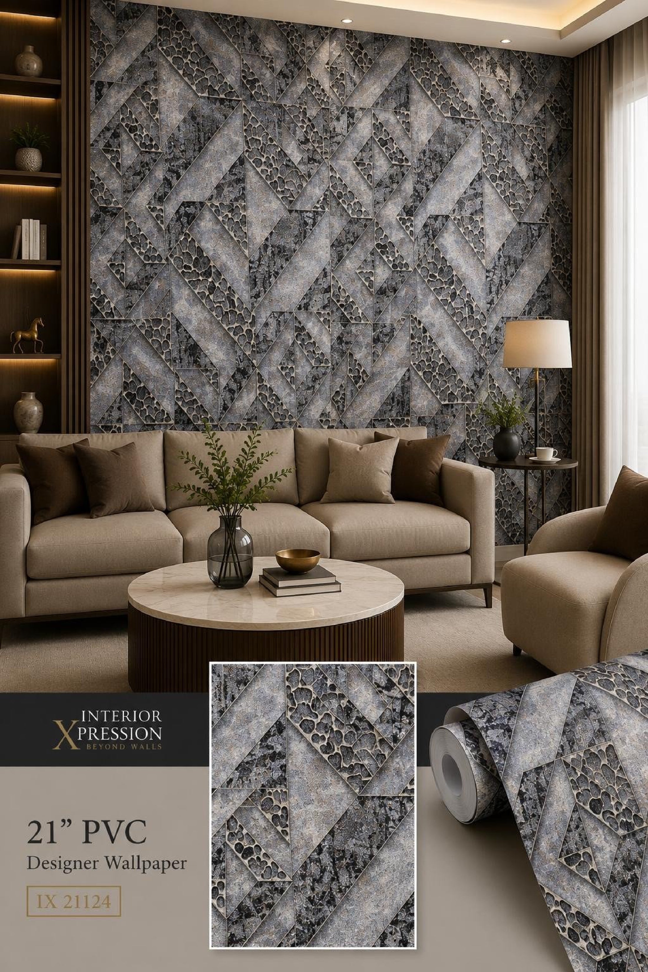 W24 3D Premium PVC Designer Wallpaper