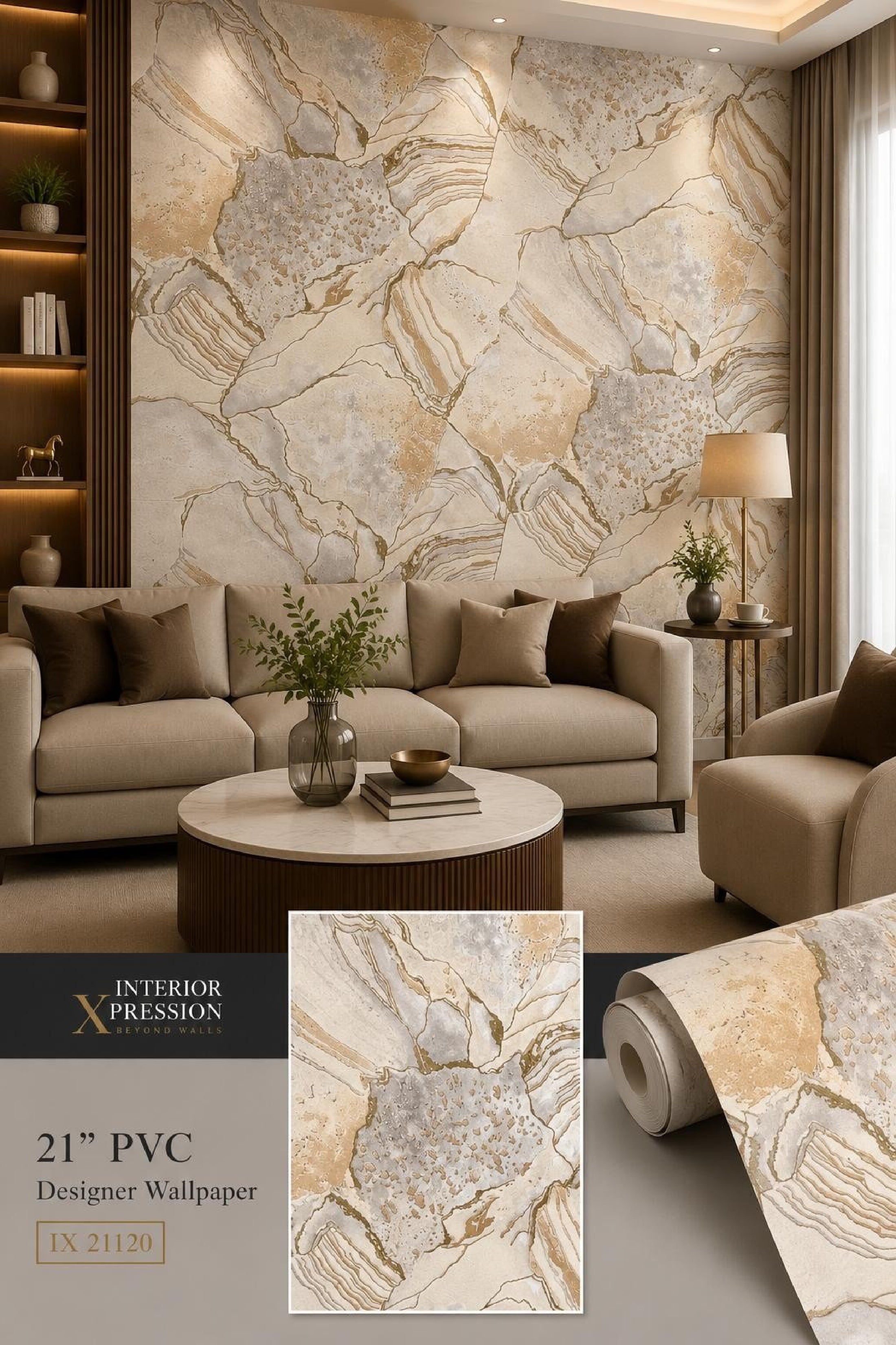 W31 3D Premium PVC Designer Wallpaper