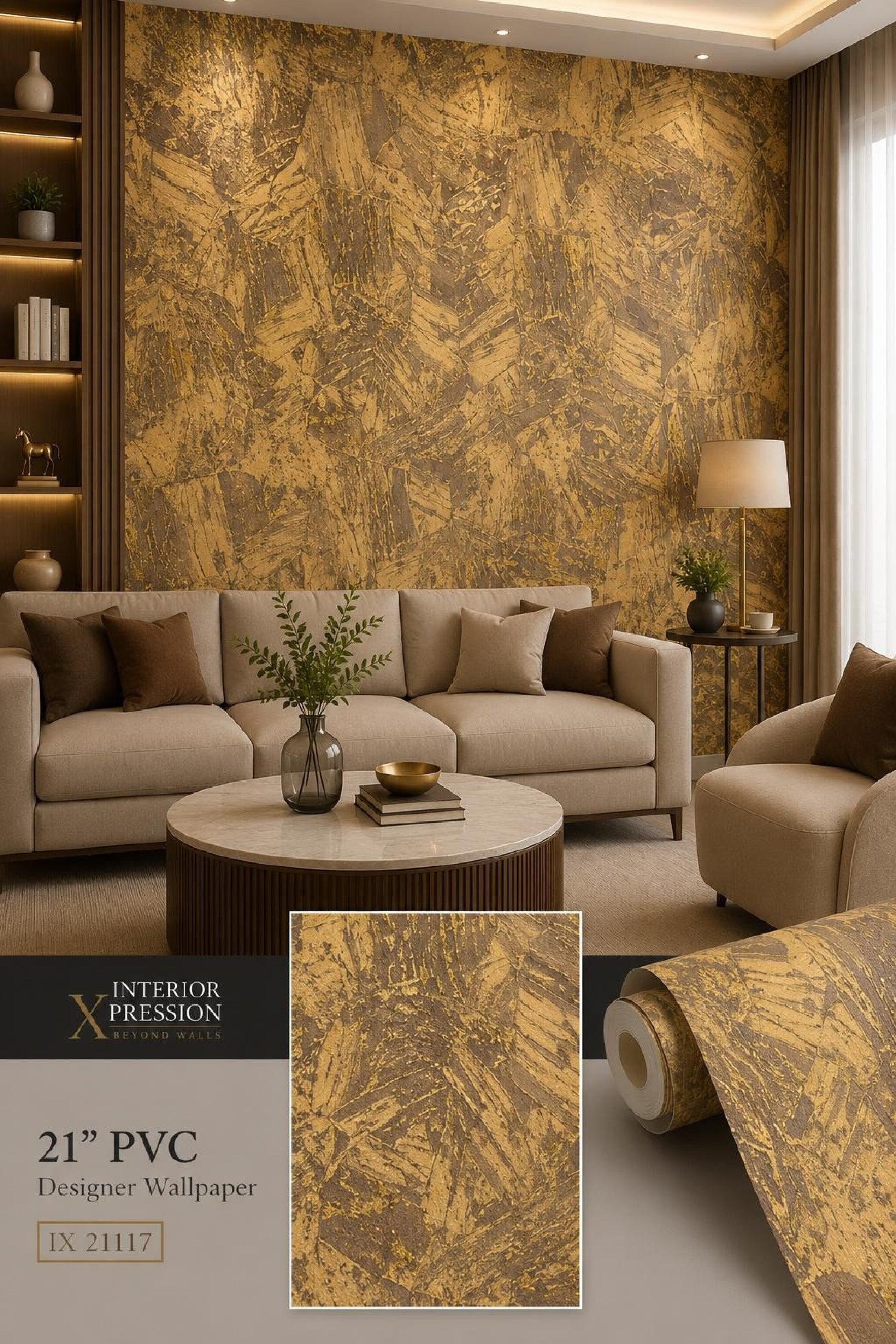W36 3D Premium PVC Designer Wallpaper