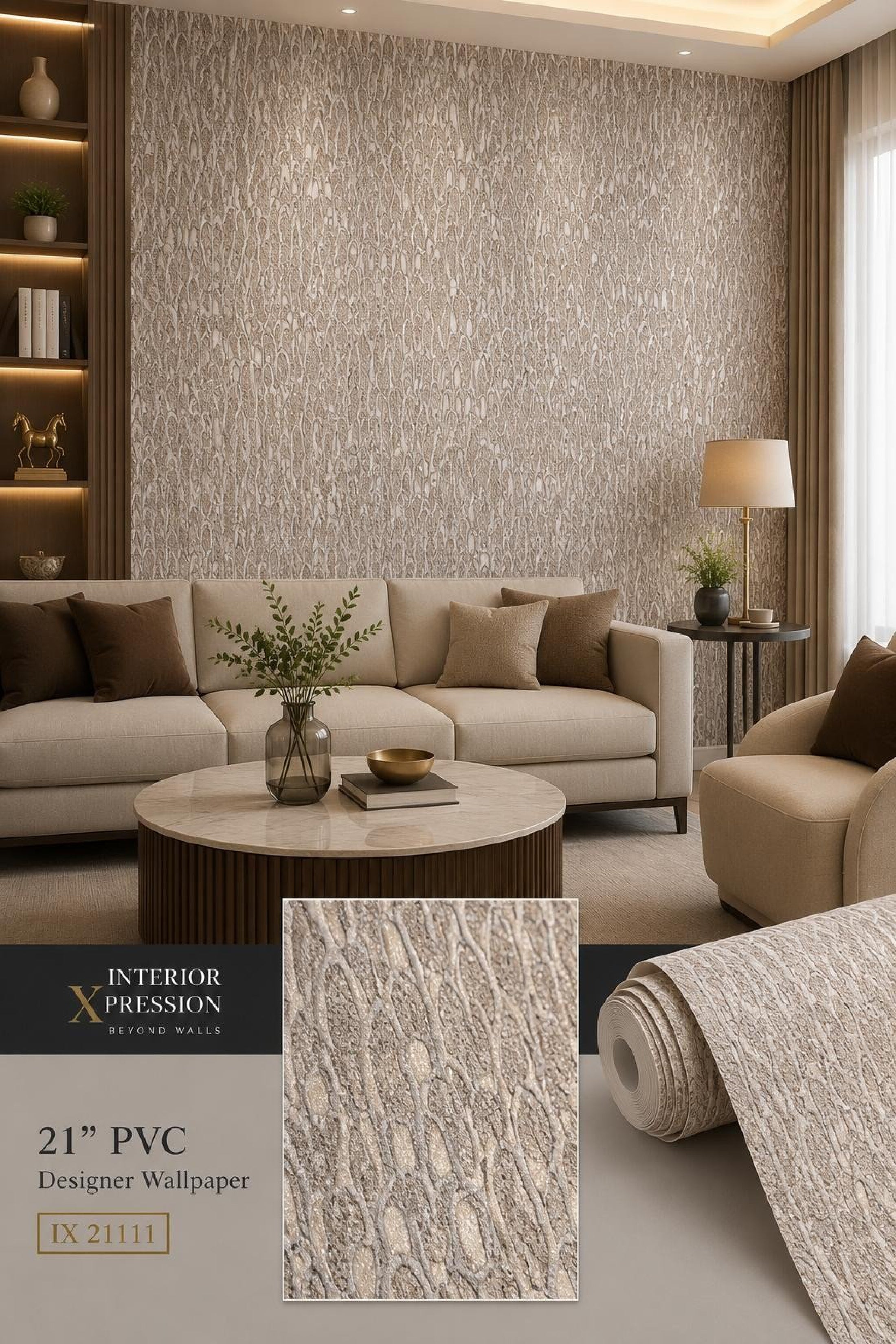 W42 3D Premium PVC Designer Wallpaper