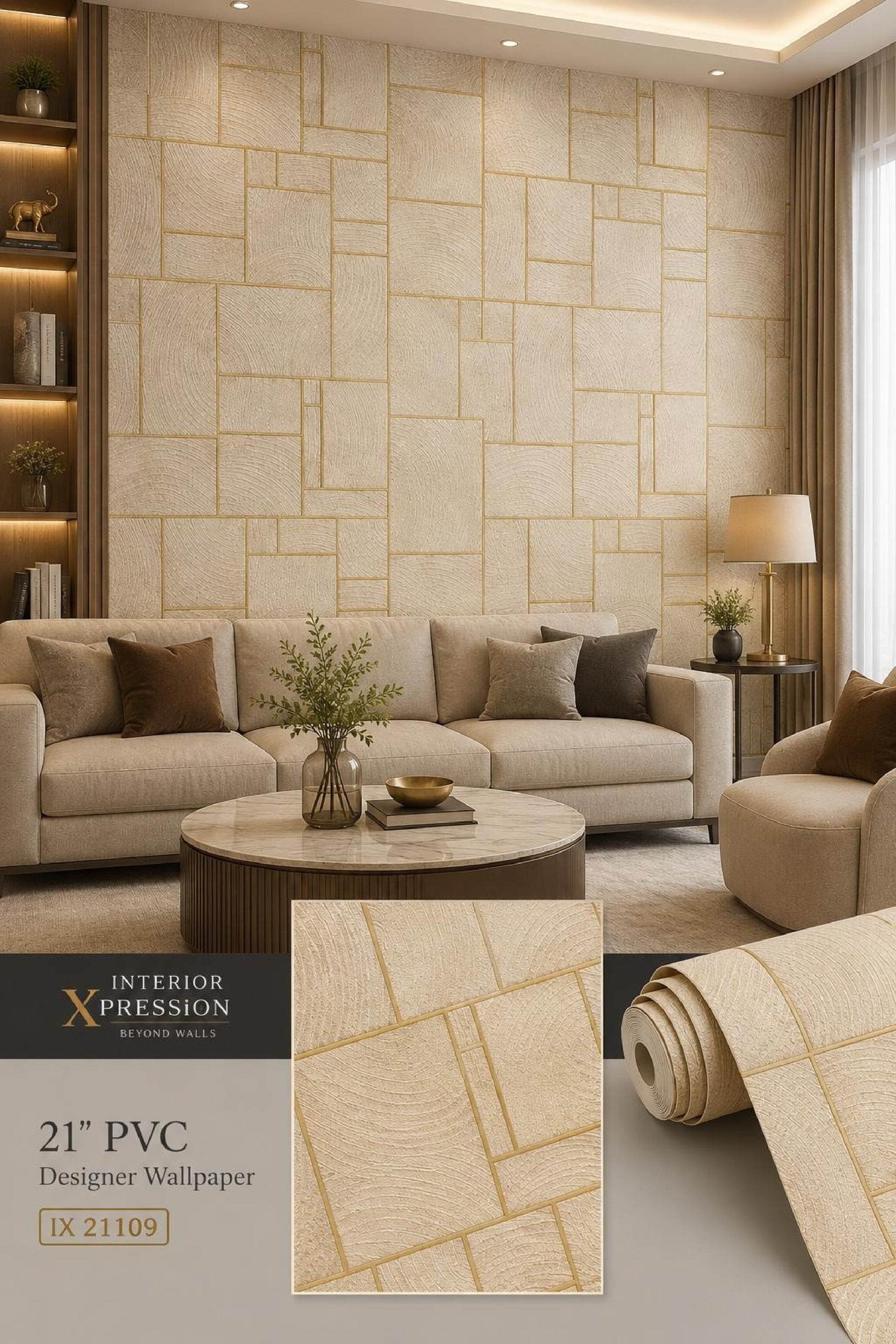 W44 3D Premium PVC Designer Wallpaper