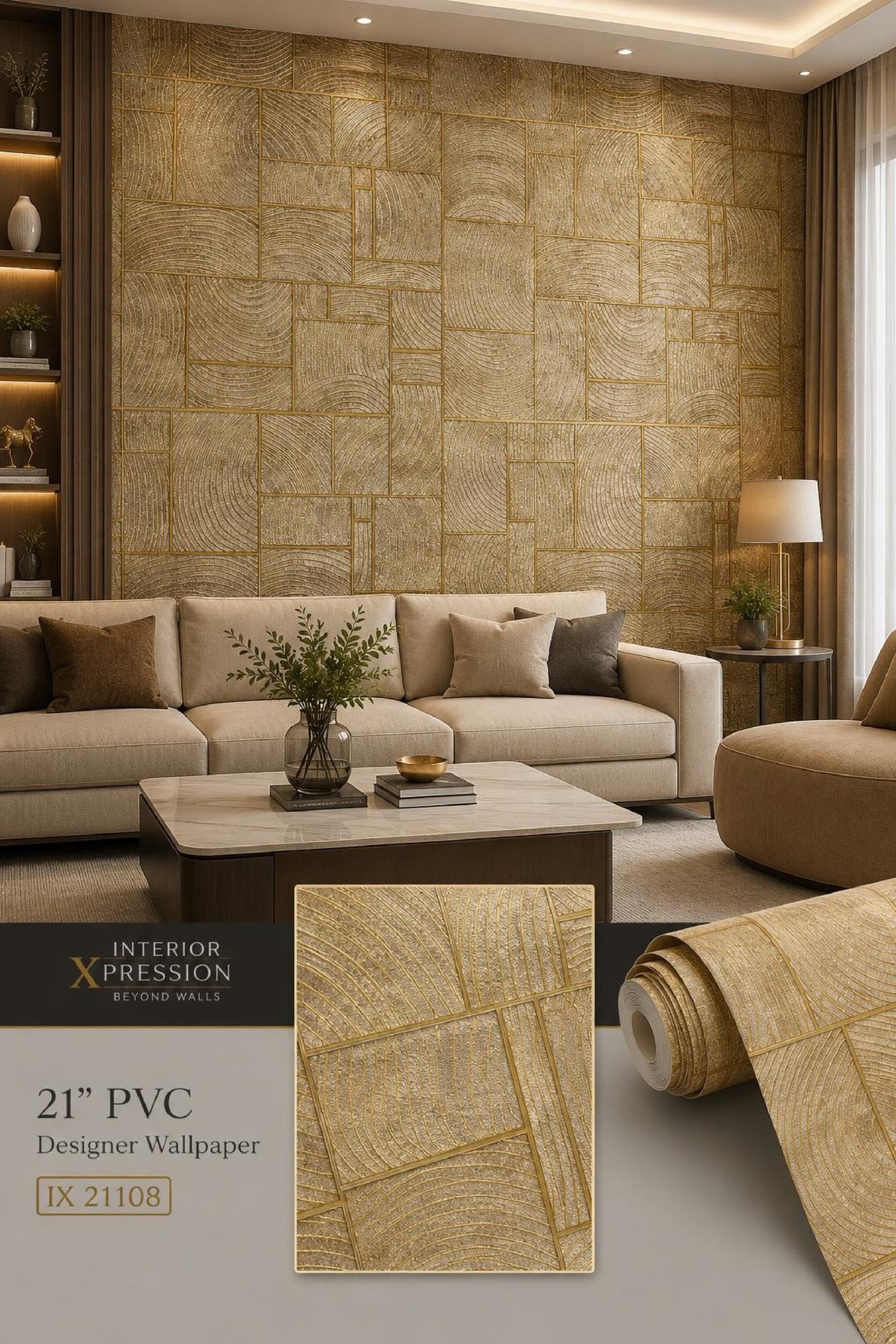 W45 3D Premium PVC Designer Wallpaper