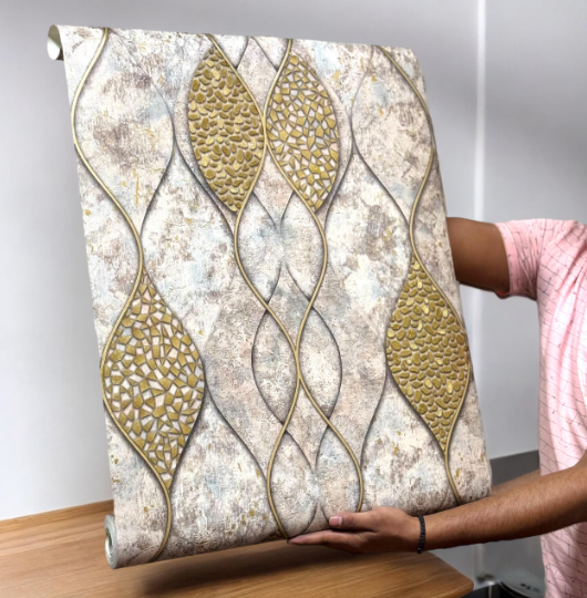 Abstract Textured Wallpaper (set of 2) - SWASTIK CREATIONS The Trend Point