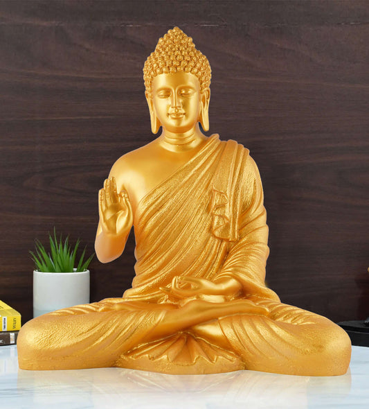 Swastik Trend Point Gautam Buddha Statue Showpiece Idol Figurine for Feng Sui, Vastu, Home Decor, Office, Diwali, Gifting, Living Room, Bedroom, Study Table -5