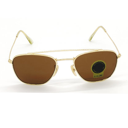 Brown ROYAL RUMBEL Square Sunglasses (SUN-RN-1808-BRN1GLD-M)