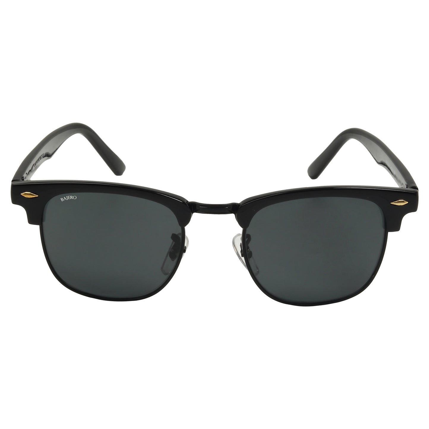 Black Eltrose Square Sunglasses (SUN-RN-3016-BLK1BLK-M) SWASTIK CREATIONS The Trend Point