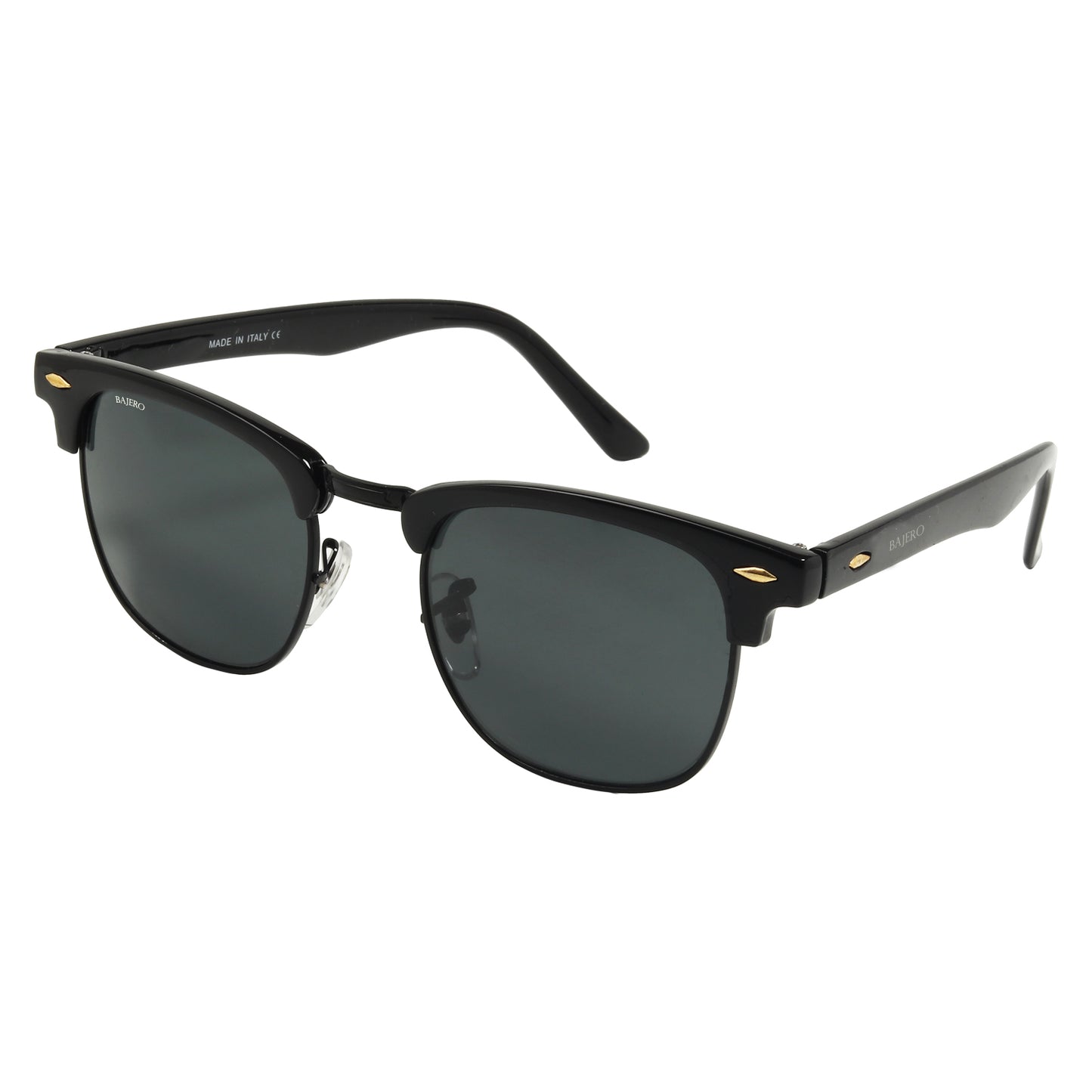 Black Eltrose Square Sunglasses (SUN-RN-3016-BLK1BLK-M) SWASTIK CREATIONS The Trend Point