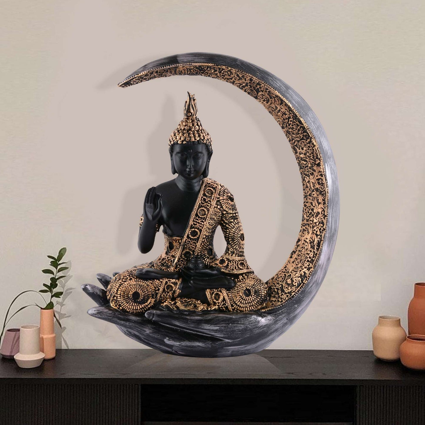 Swastik Trend Point Gautam Buddha Statue Showpiece Idol Figurine for Feng Sui, Vastu, Home Decor, Office, Diwali, Gifting, Living Room, Bedroom, Study Table -20 SWASTIK CREATIONS The Trend Point