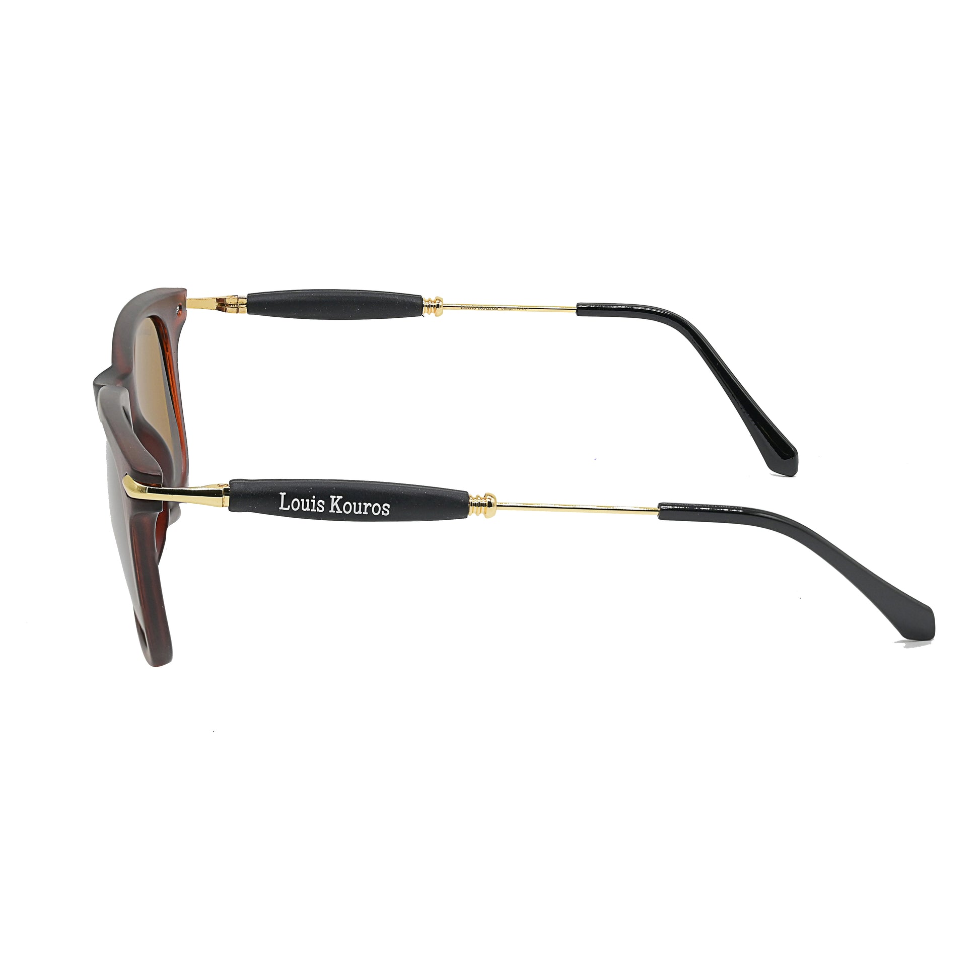 Brown Buloster Square Sunglasses (SUN-LK-2148-BRN1GLD-M)