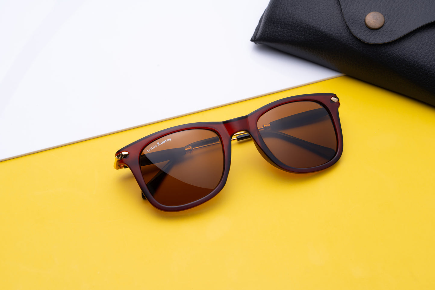 Brown Buloster Square Sunglasses (SUN-LK-2148-BRN1GLD-M) - SWASTIK CREATIONS The Trend Point SWASTIK CREATIONS The Trend Point