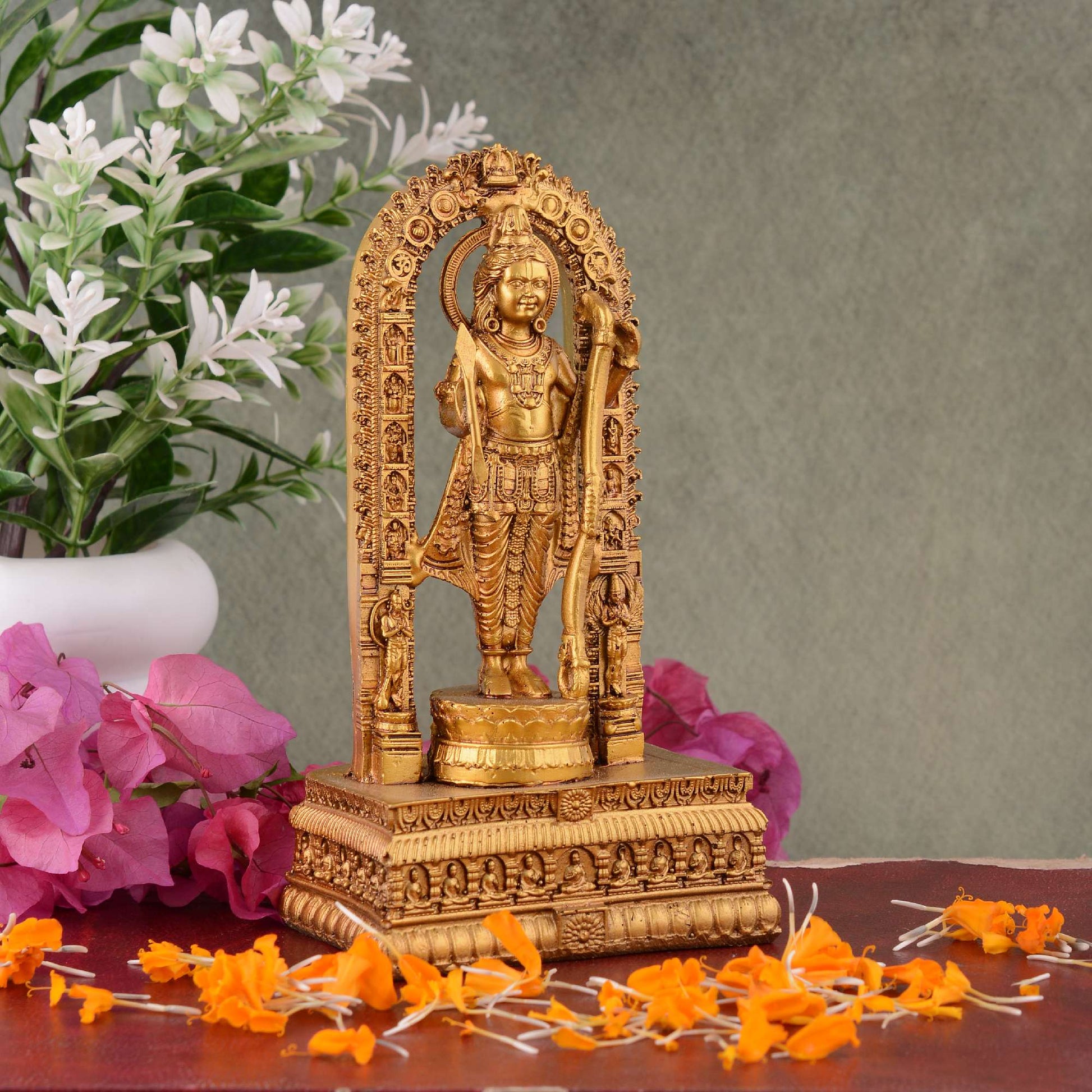 Swastik Trend Point Ram Lalla Idol Ayodhya Murti Resin Shree Ram Lalla Statue Home Decor & Gifts, Office, Tample, Mandir Housewarming Decoration Items