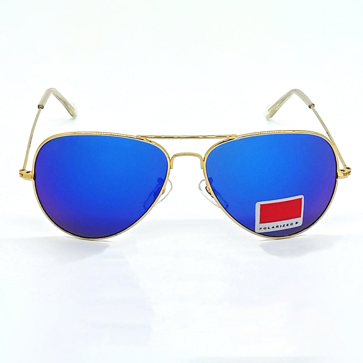 Purosangue 3026 Aviator Sunglasses (SUN-RN-3026-BLU3GLD-M) SWASTIK CREATIONS The Trend Point