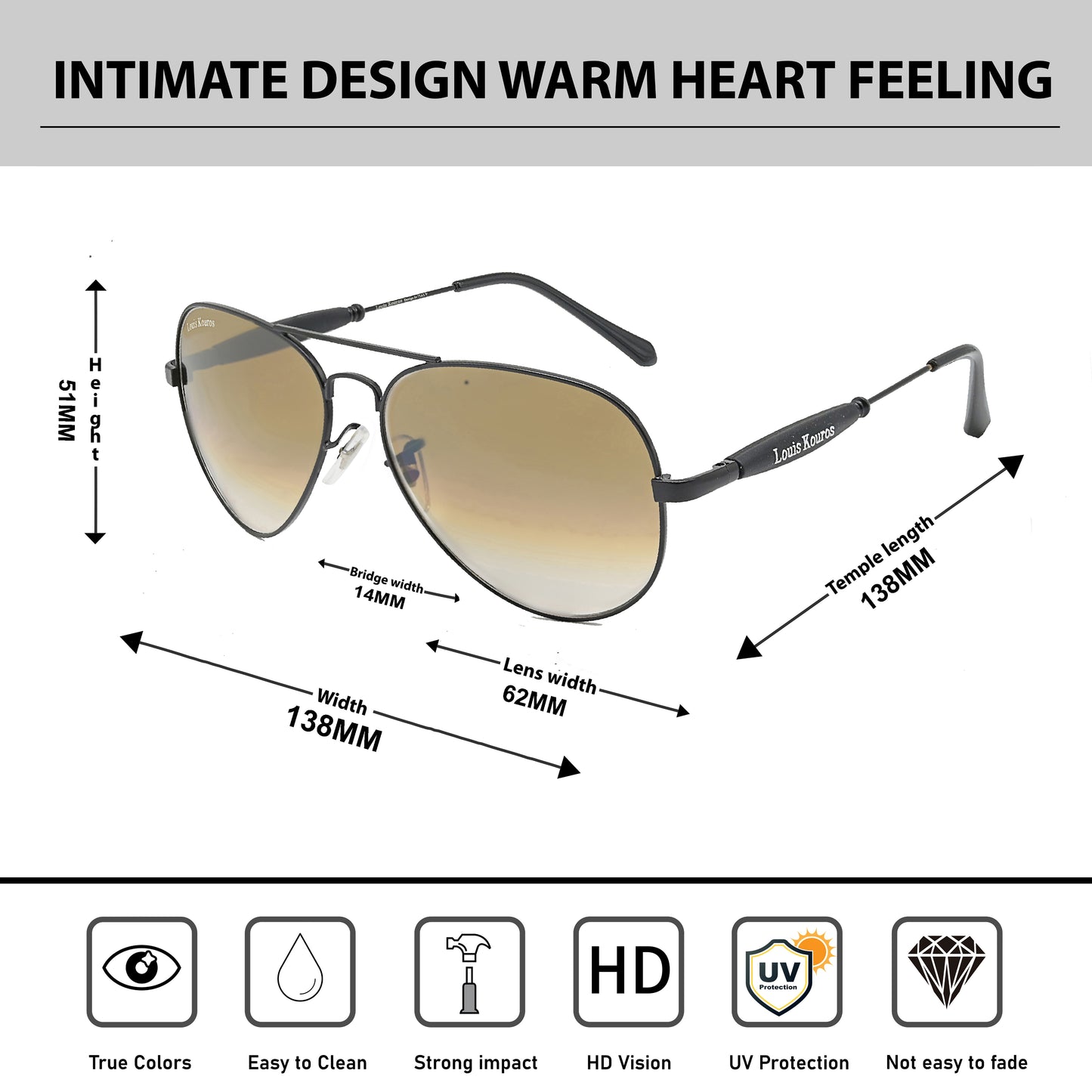 Brown Airomade Aviator Sunglasses (SUN-LK-3517-BRN2BLK-M) SWASTIK CREATIONS The Trend Point