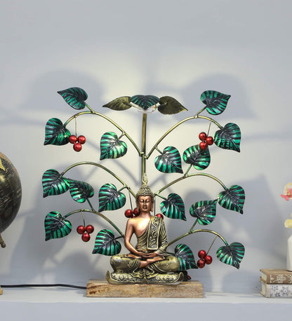 Buddha Tree Multicolour Iron Idol - SWASTIK CREATIONS The Trend Point