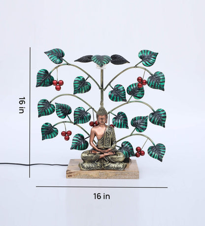 Buddha Tree Multicolour Iron Idol - SWASTIK CREATIONS The Trend Point