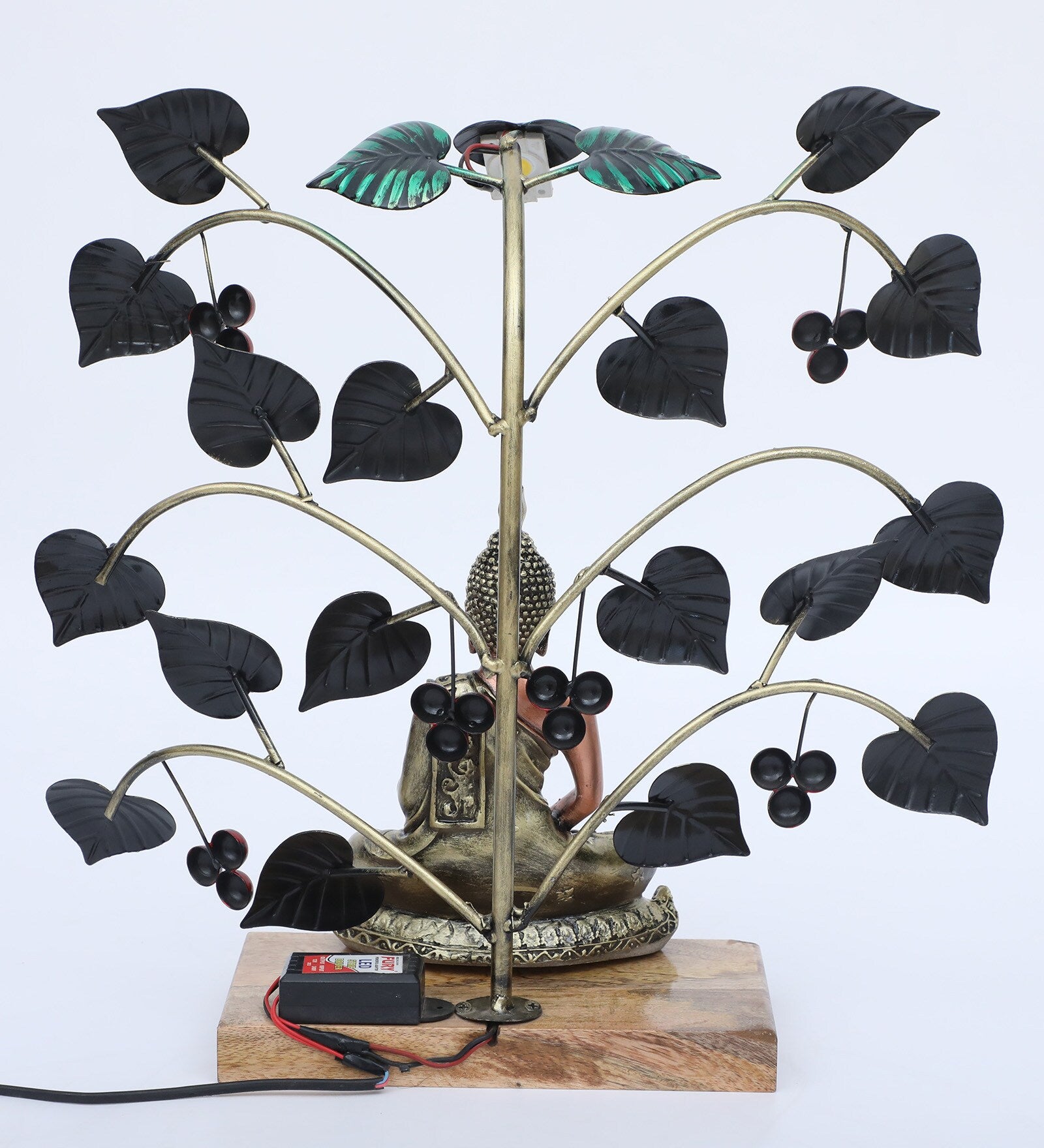 Buddha Tree Multicolour Iron Idol - SWASTIK CREATIONS The Trend Point