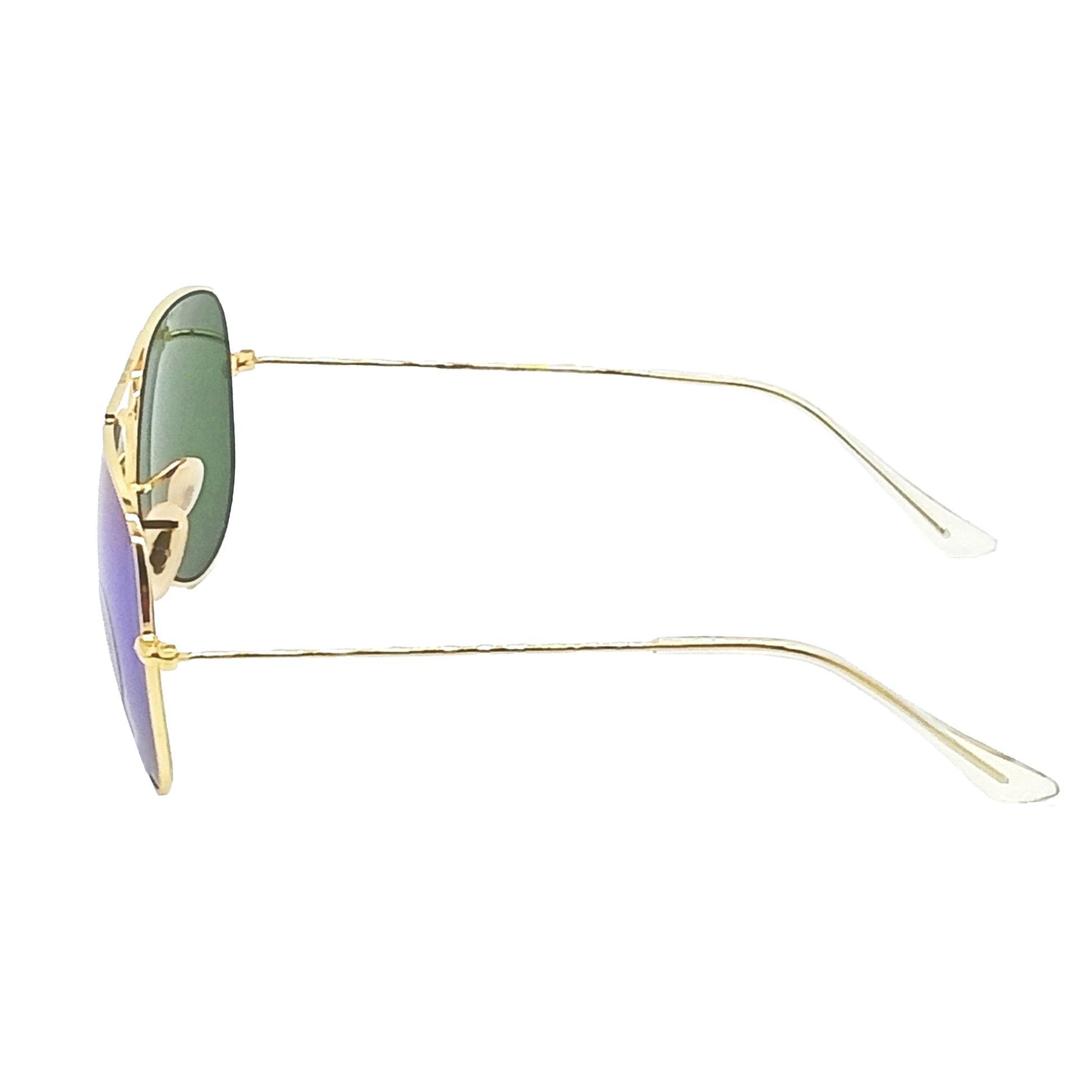 Green Armstoner Aviator Premium Sunglasses (SUN-LK-3026-AQG3GLD-M)