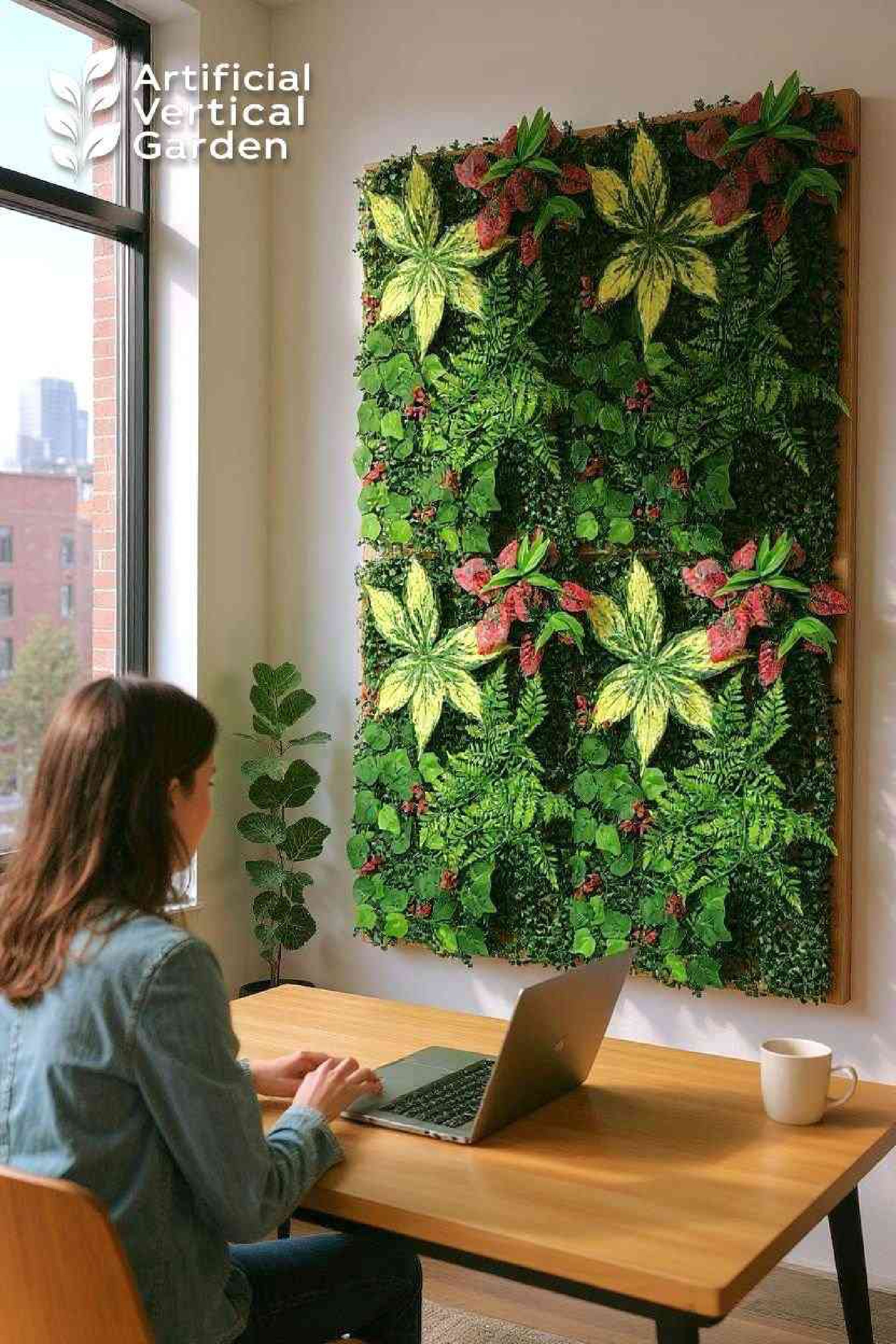 CR-O Artificial Grass Vertical Garden Sheet (Min 10pcs) (Size 16 x 24 Inches) - SWASTIK CREATIONS The Trend Point