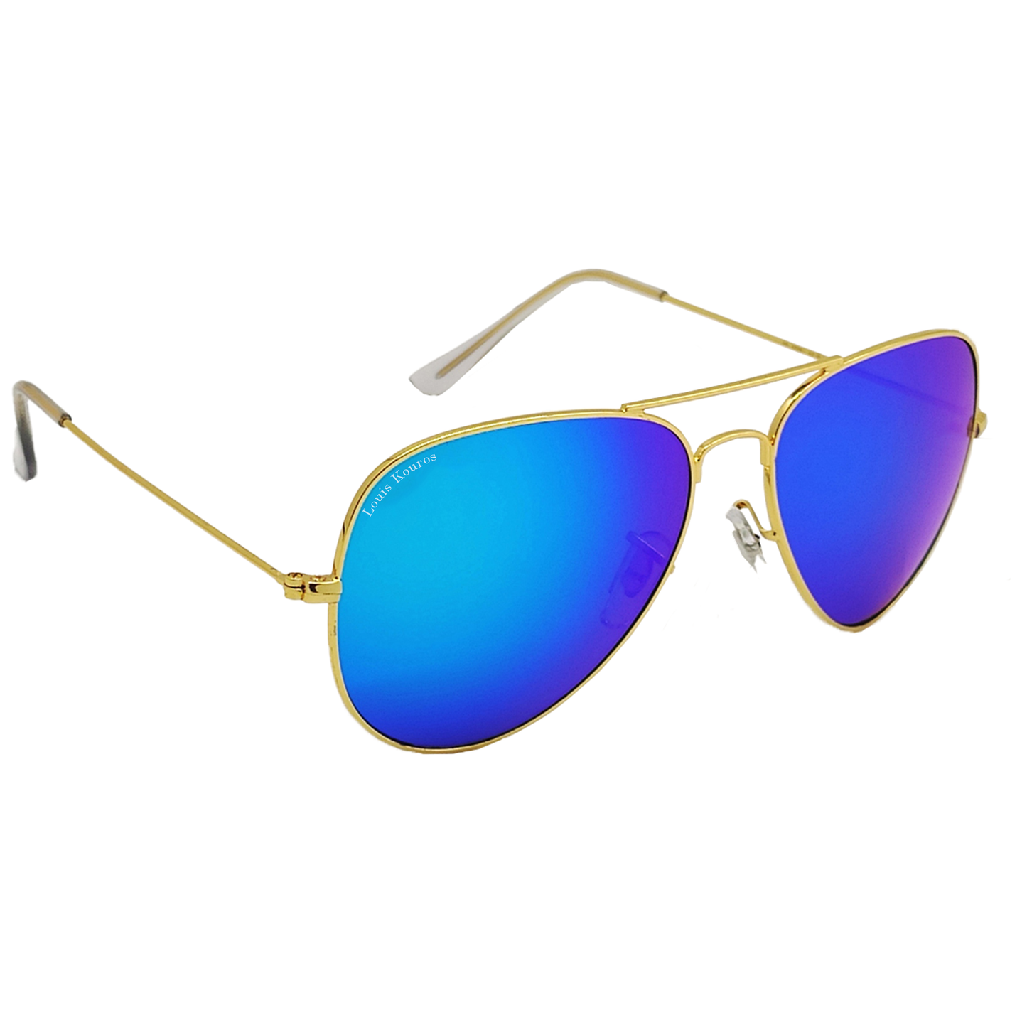 Blue Armstoner Aviator Sunglasses (SUN-LK-3026-AQB3GLD-M) - SWASTIK CREATIONS The Trend Point SWASTIK CREATIONS The Trend Point