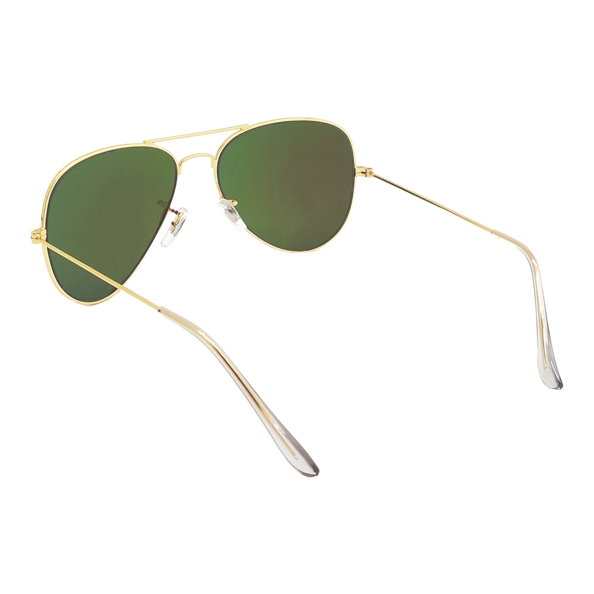 Blue Armstoner Aviator Premium Sunglasses (SUN-LK-3026-AQB3GLD-M)