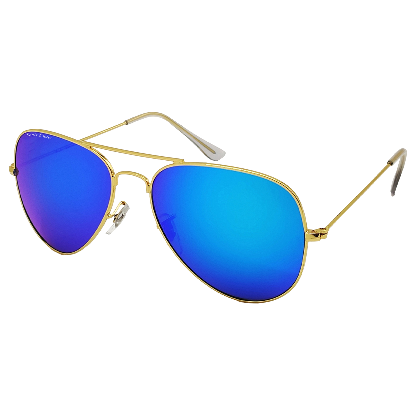 Blue Armstoner Aviator Sunglasses (SUN-LK-3026-AQB3GLD-M) - SWASTIK CREATIONS The Trend Point SWASTIK CREATIONS The Trend Point