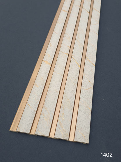 Code 1402 - Premium Charcoal Fluted Louver Panels (1 box of 16pcs) (Min 10 box order)