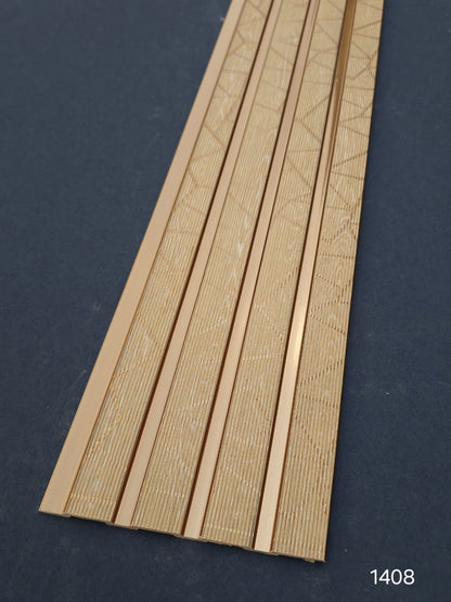 Code 1408 - Premium Charcoal Fluted Louver Panels (1 box of 16pcs) (Min 10 box order)