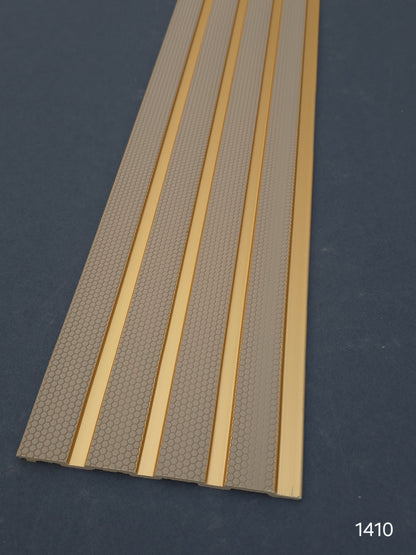 Code 1410 - Premium Charcoal Fluted Louver Panels (1 box of 16pcs) (Min 10 box order)