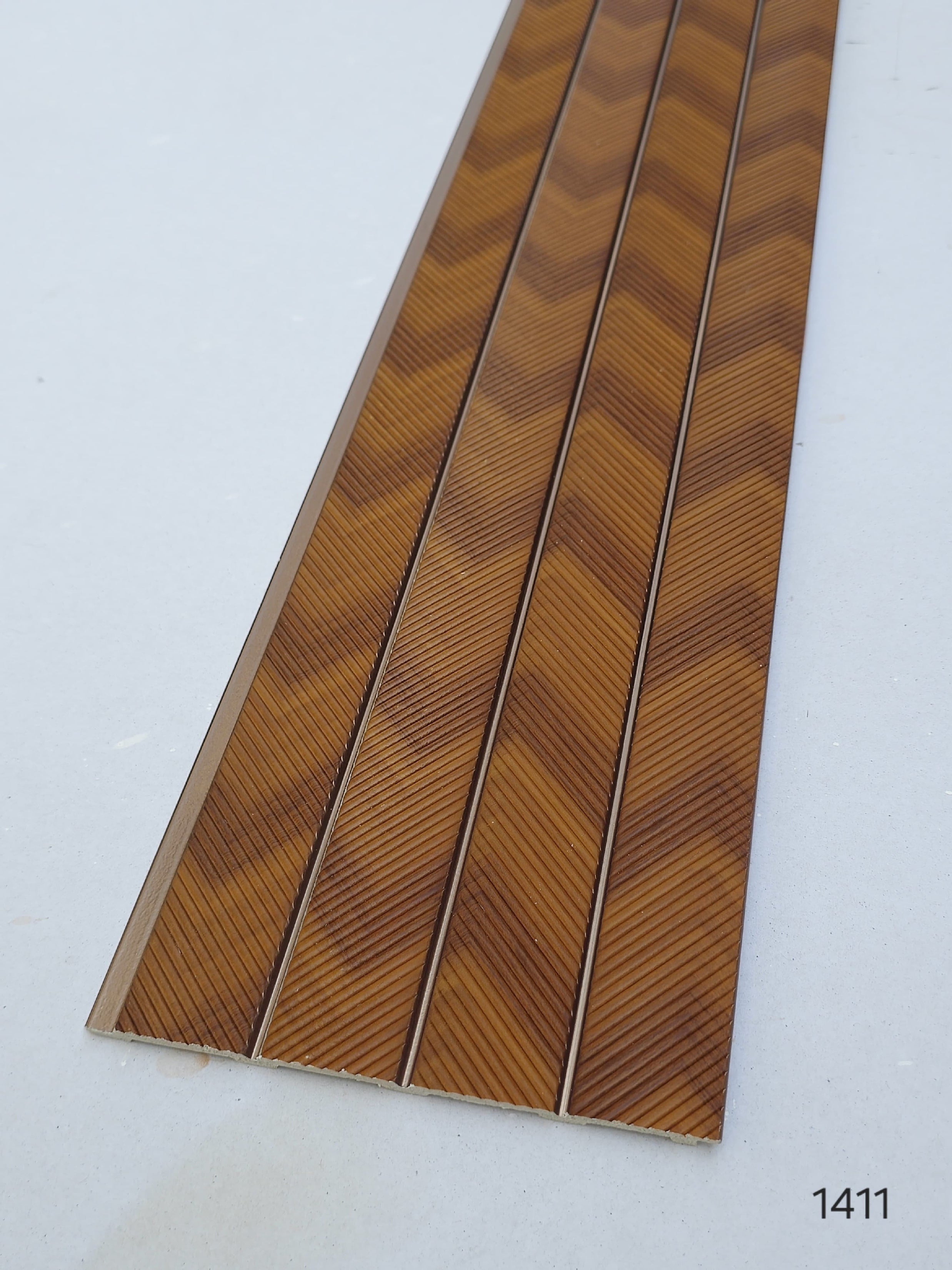 Code 1411 - Premium Charcoal Fluted Louver Panels (1 box of 16pcs) (Min 10 box order)