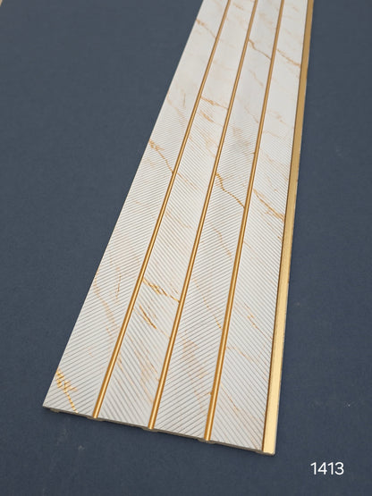Code 1413 - Premium Charcoal Fluted Louver Panels (1 box of 16pcs) (Min 10 box order)