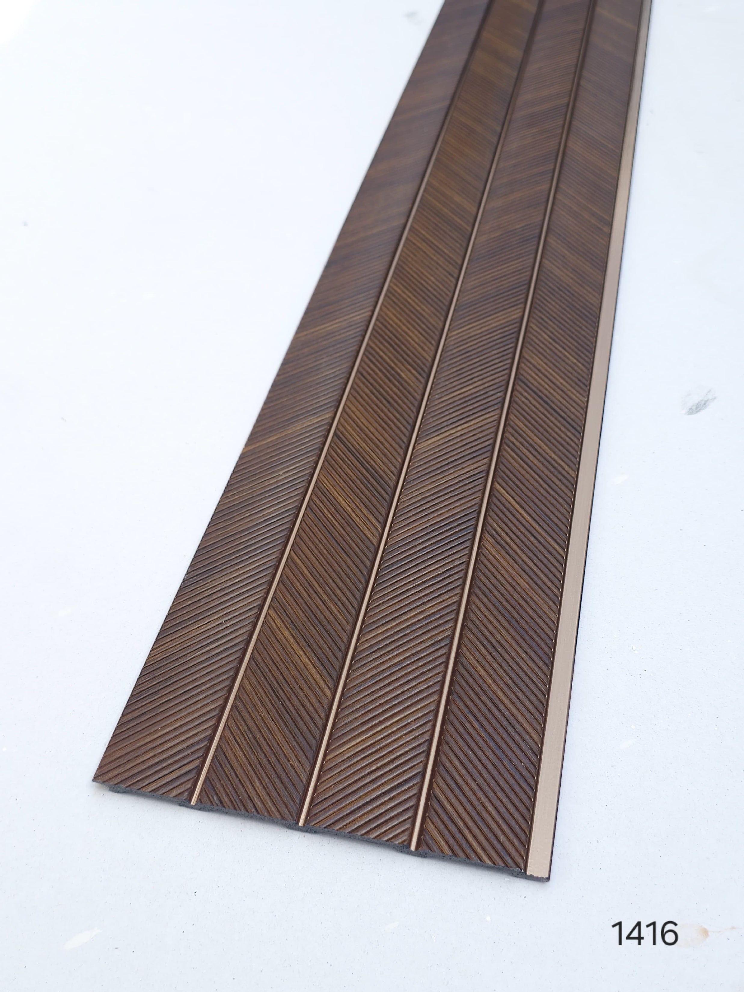 Code 1416 - Premium Charcoal Fluted Louver Panels (1 box of 16pcs) (Min 10 box order)