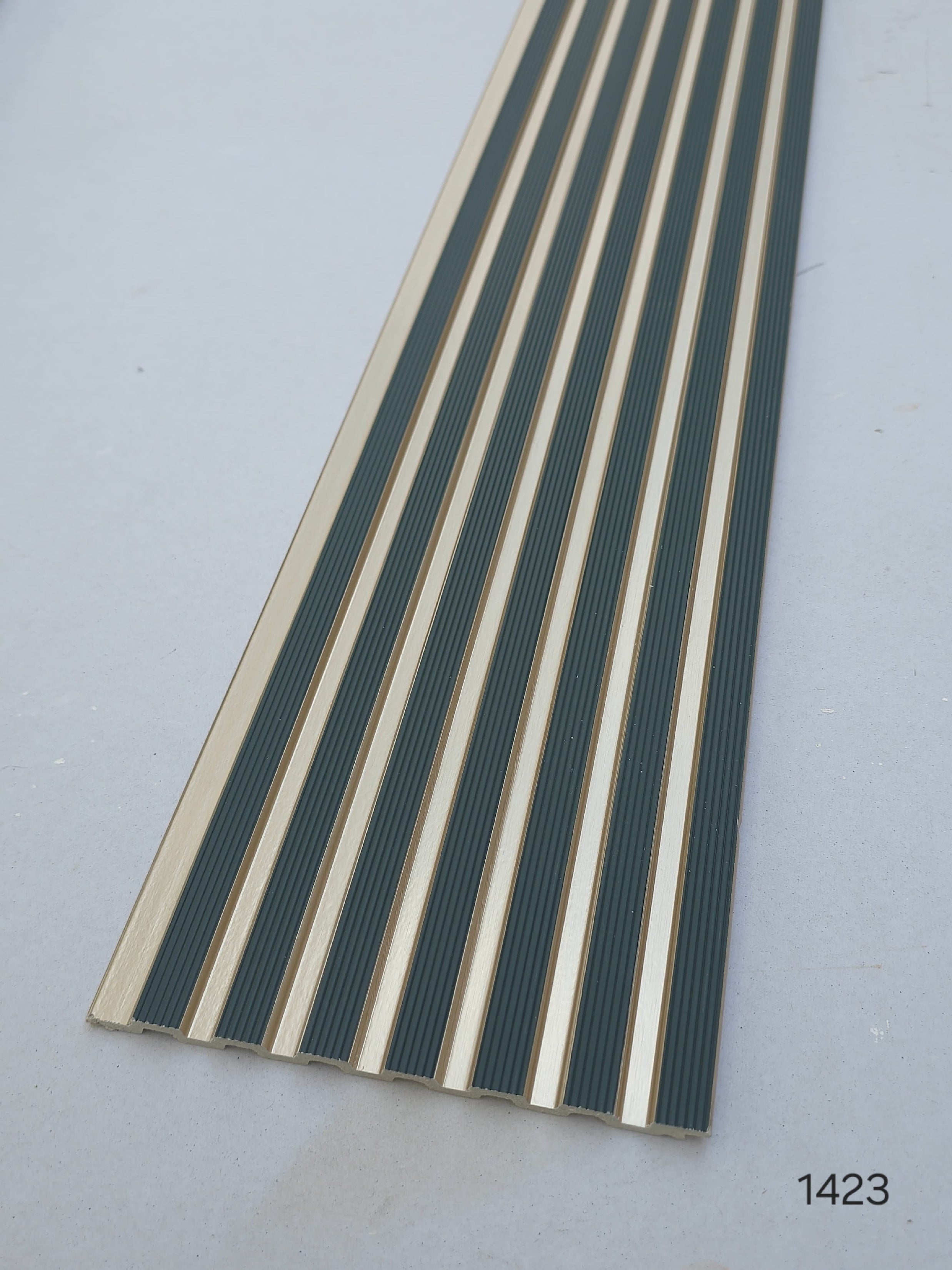 Code 1423 - Premium Charcoal Fluted Louver Panels (1 box of 16pcs) (Min 10 box order)