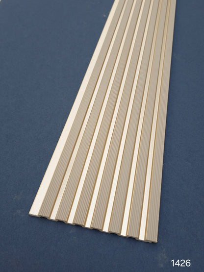 Code 1426 - Premium Charcoal Fluted Louver Panels (1 box of 16pcs) (Min 10 box order)