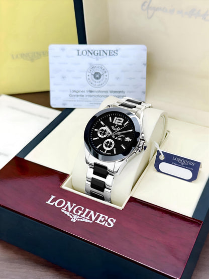 Conquest Ceramic Chronograph Detailed with Perfection watch - SWASTIK CREATIONS The Trend Point