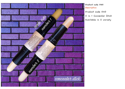 Code 040 - 2 in 1 Concealer Stick {2 variants} - SWASTIK CREATIONS The Trend Point