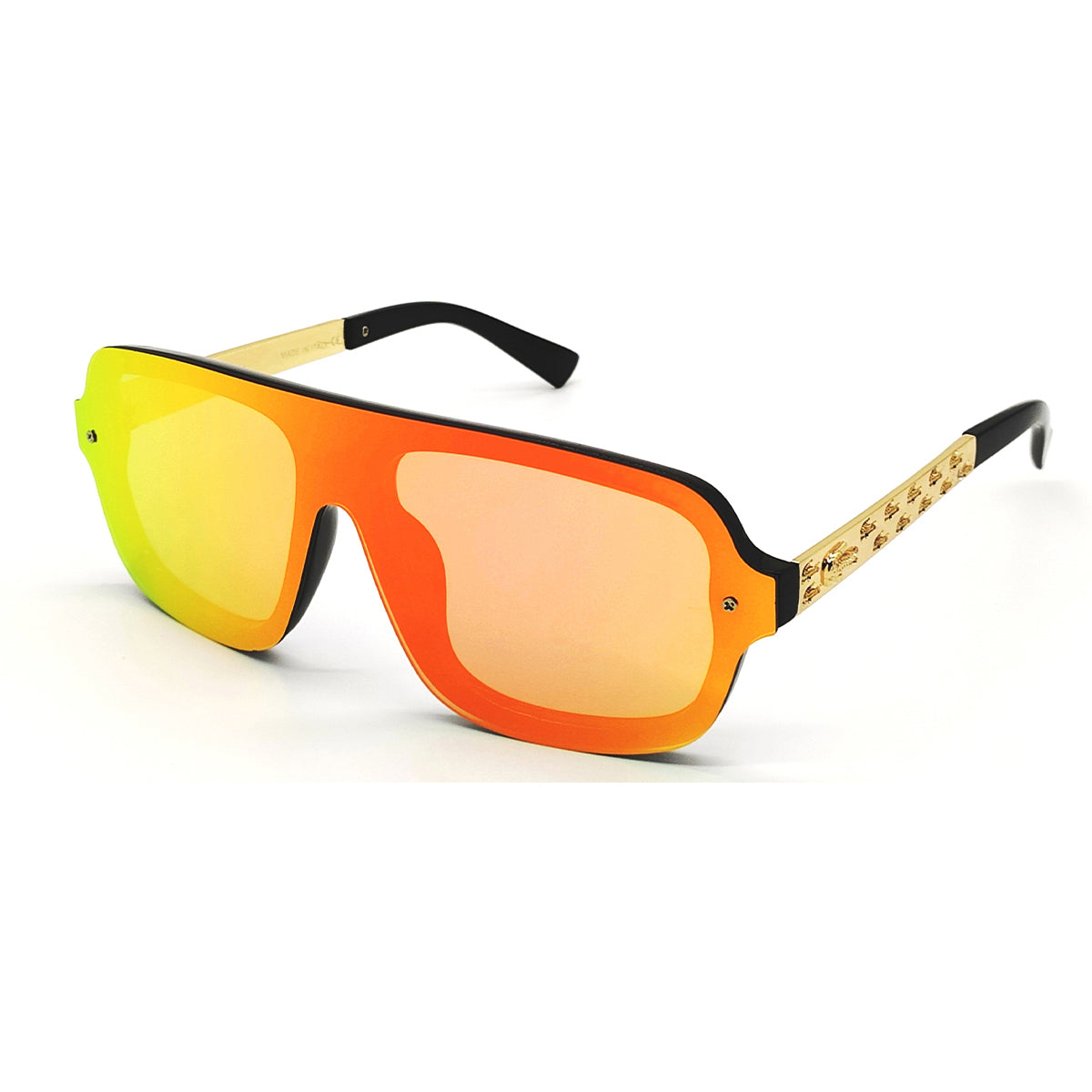 Orange HONEST Square Sunglasses (SUN-LC-0791-ORG3GLD) - SWASTIK CREATIONS The Trend Point SWASTIK CREATIONS The Trend Point