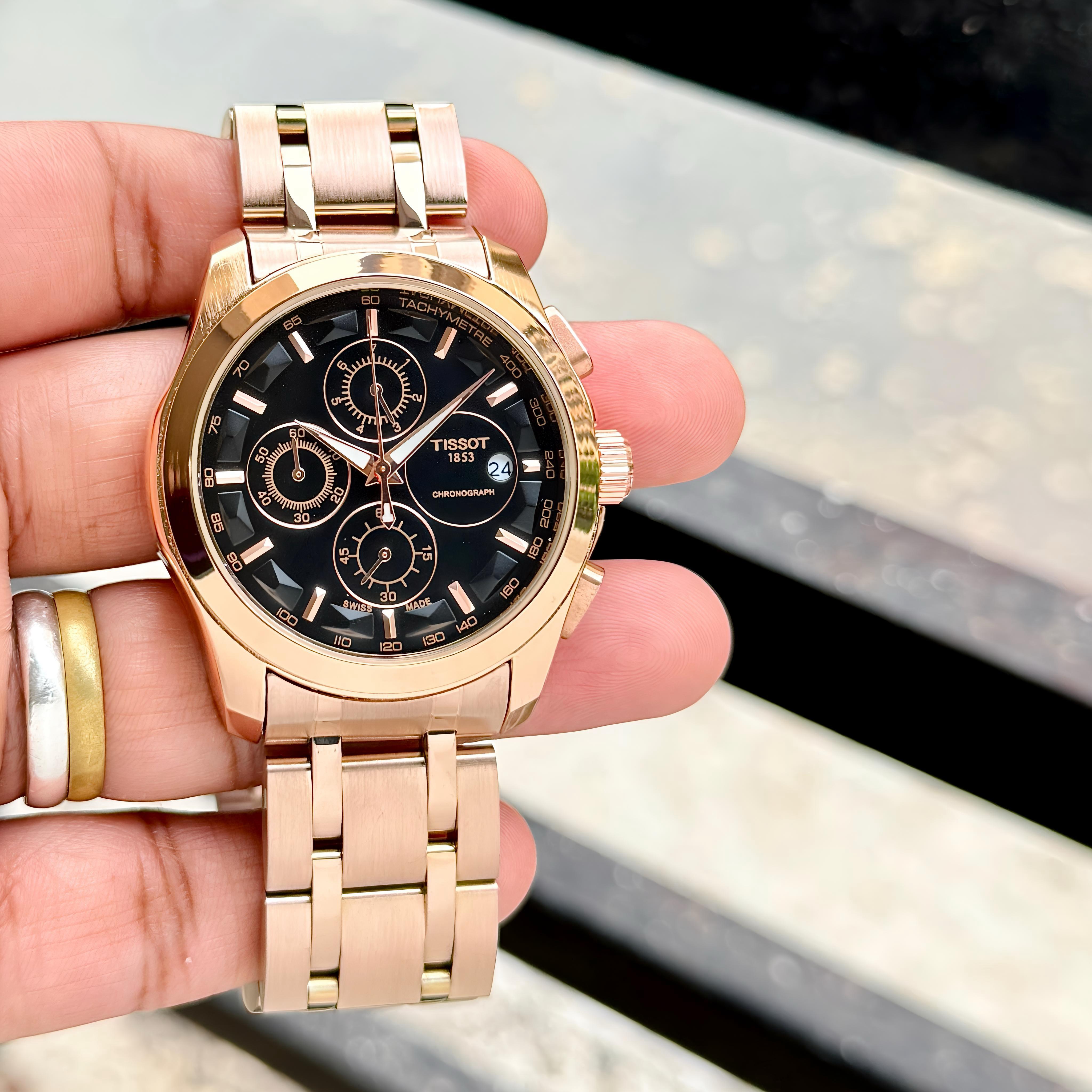 Couturier Premius Rose Gold Detailed with Perfection watch - SWASTIK CREATIONS The Trend Point