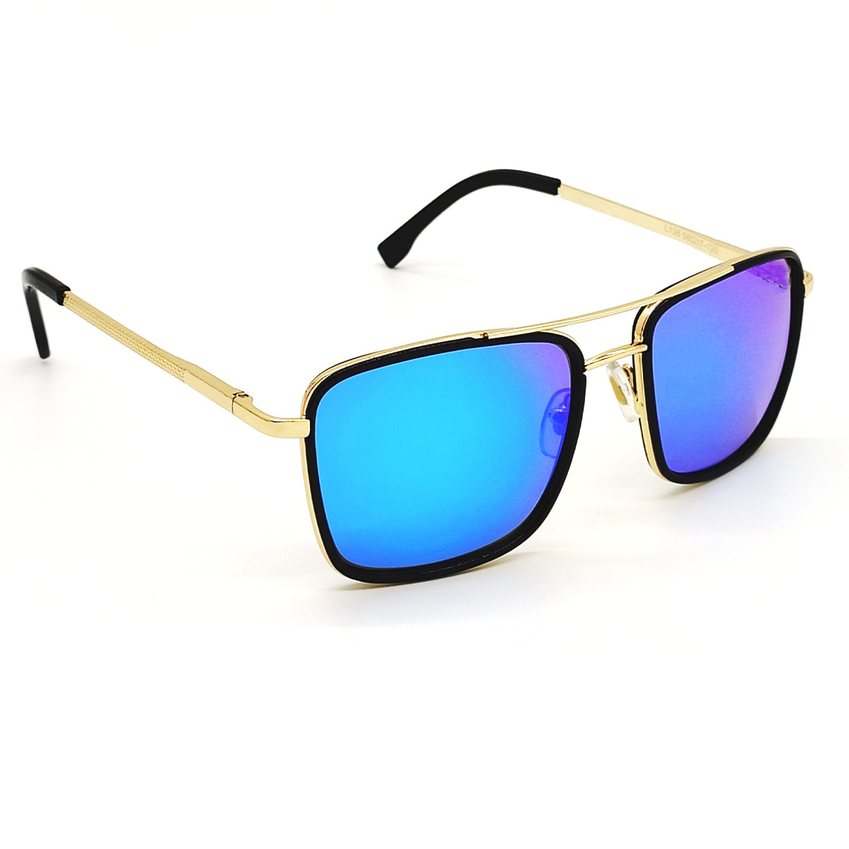 Aqua Blue HUMBLEE Square Sunglasses (SUN-LC-0652-AQB3GLD-MEDIUM) - SWASTIK CREATIONS The Trend Point SWASTIK CREATIONS The Trend Point