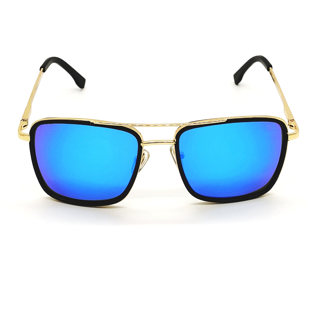 Aqua Blue HUMBLEE Square Sunglasses (SUN-LC-0652-AQB3GLD-MEDIUM) - SWASTIK CREATIONS The Trend Point SWASTIK CREATIONS The Trend Point