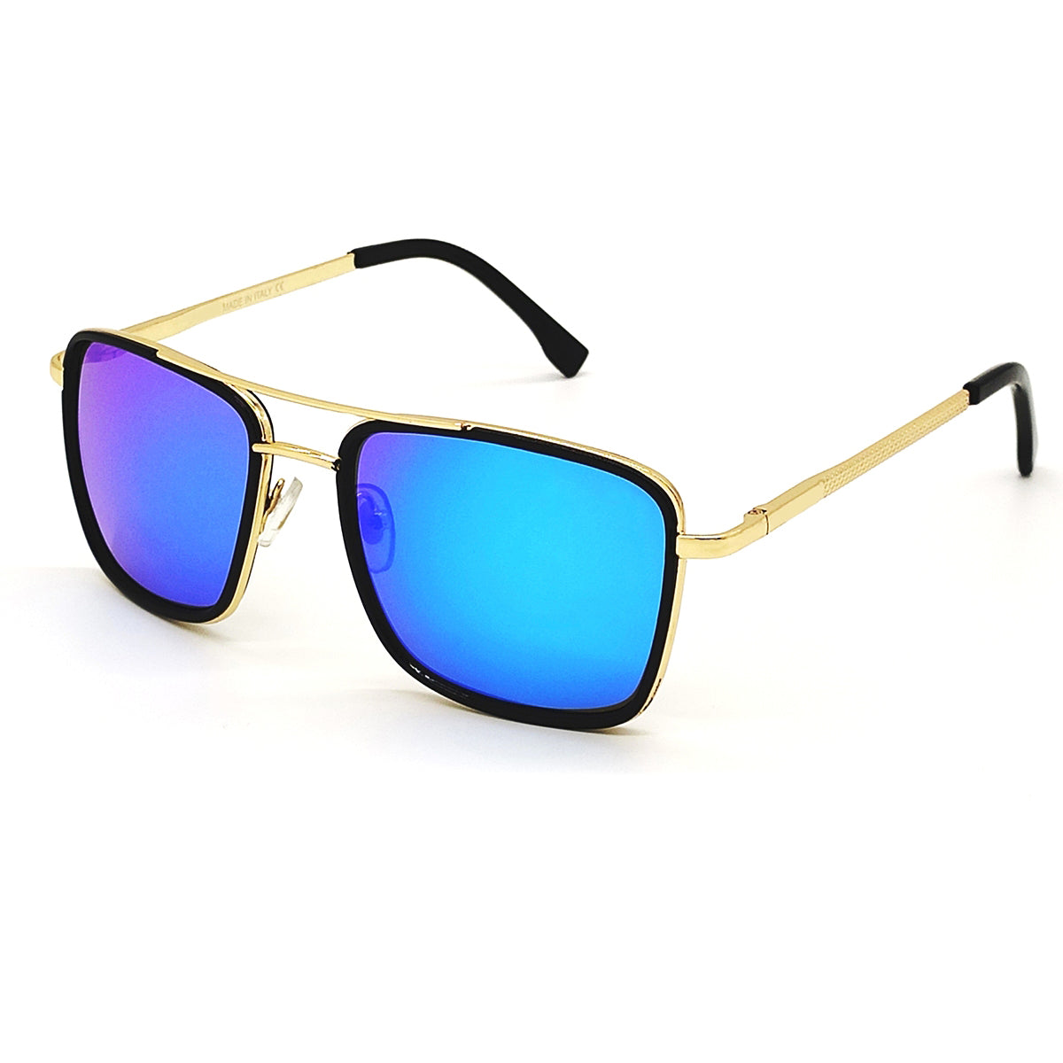 Aqua Blue HUMBLEE Square Sunglasses (SUN-LC-0652-AQB3GLD-MEDIUM) - SWASTIK CREATIONS The Trend Point SWASTIK CREATIONS The Trend Point