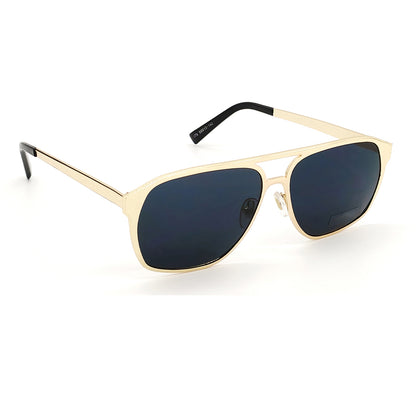 Black MECH BEASTS Square Sunglasses (SUN-LC-0144-BLK1GLD) - SWASTIK CREATIONS The Trend Point