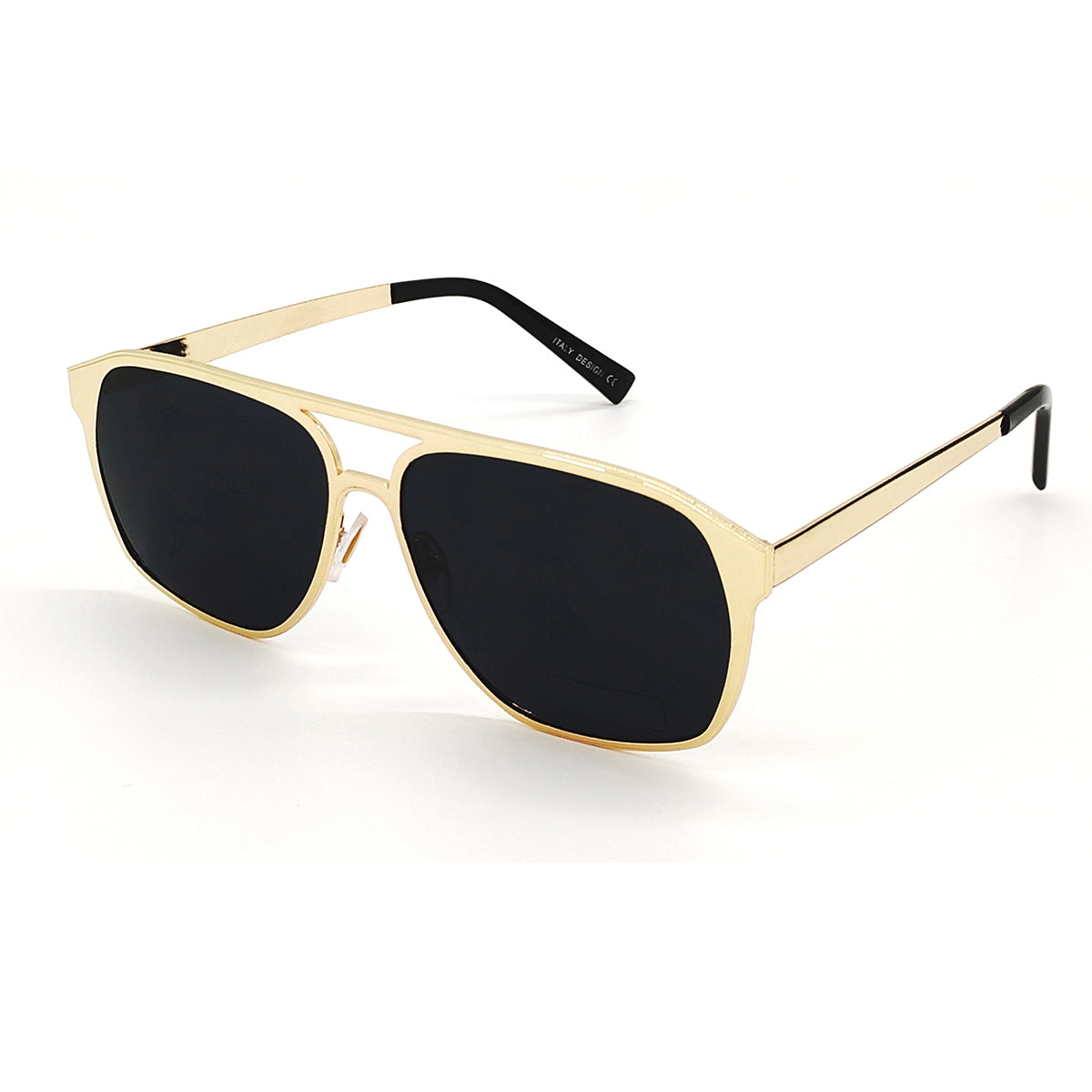 Black MECH BEASTS Square Sunglasses (SUN-LC-0144-BLK1GLD)