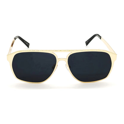 Black MECH BEASTS Square Sunglasses (SUN-LC-0144-BLK1GLD) - SWASTIK CREATIONS The Trend Point