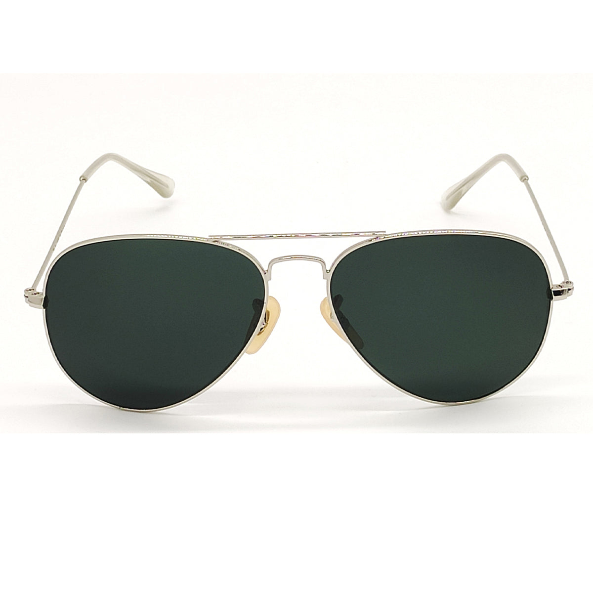 Purosangue 3026 Aviator Sunglasses (SUN-RN-3026-BLK1SIL-M) SWASTIK CREATIONS The Trend Point