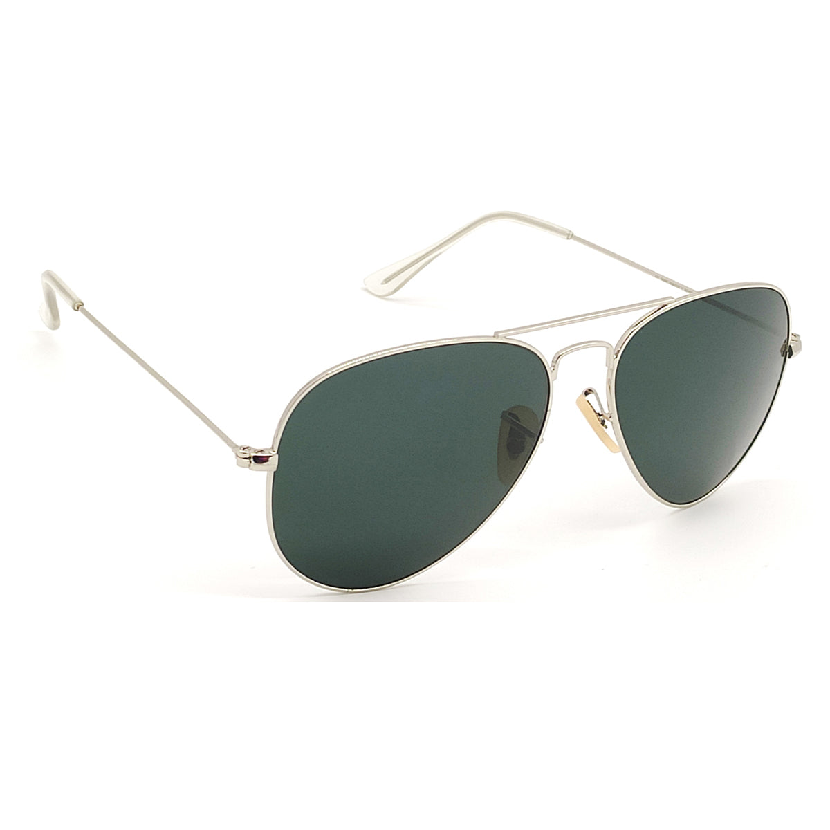 Purosangue 3026 Aviator Sunglasses (SUN-RN-3026-BLK1SIL-M) SWASTIK CREATIONS The Trend Point