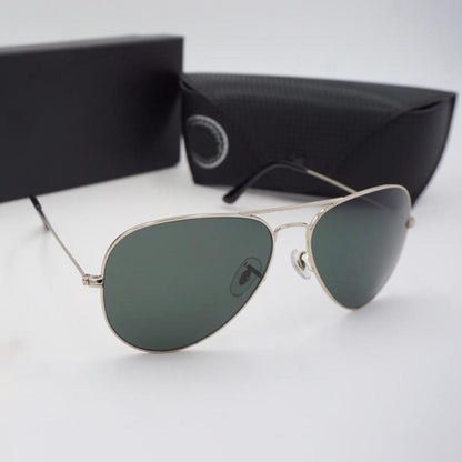 Purosangue 3026 Aviator Sunglasses (SUN-RN-3026-BLK1SIL-M)