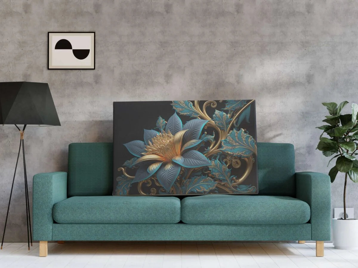 CH-FLW-LDP31 Flower Canvas Paintings For Wall Decoration For Living Room Bedroom Home Office & Hotels SWASTIK CREATIONS The Trend Point