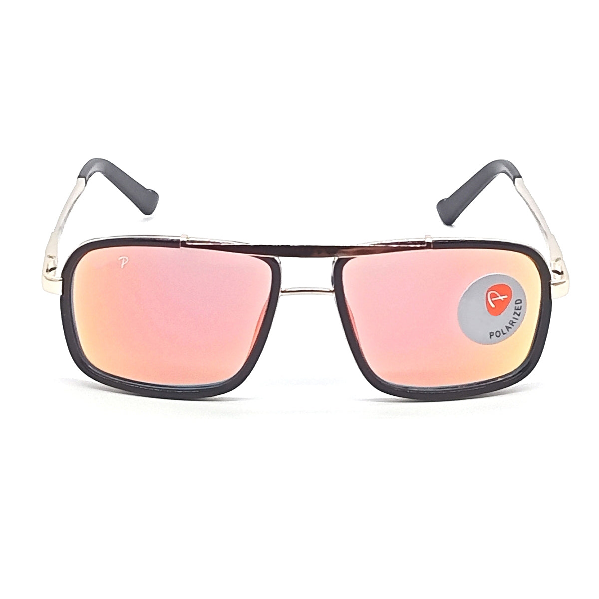 LEGEND 4413 Square Sunglasses (SUN-RN-4413-ORG3GLD-P)