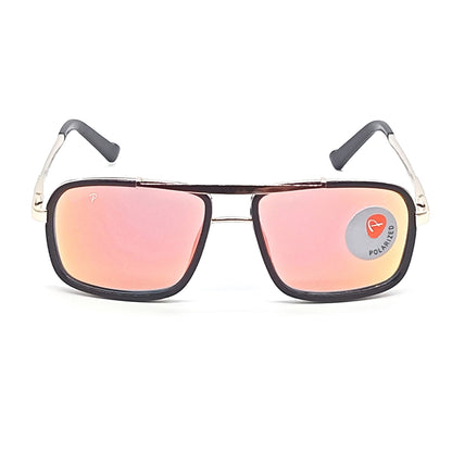 LEGEND 4413 Square Sunglasses (SUN-RN-4413-ORG3GLD-P)